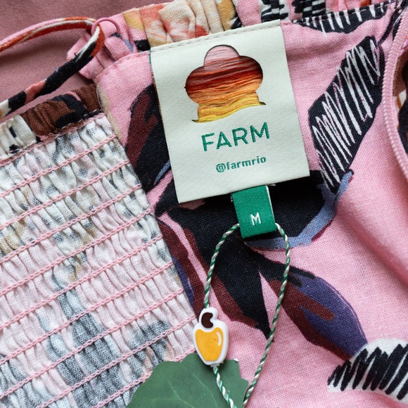 FARM RIO Pink Pineapple Mini Dress - NWT, Size Medium - Picture 6 of 12